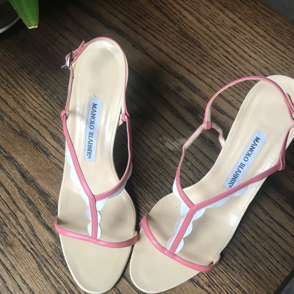Manolo Blahnik leather sandals size 38